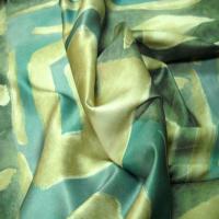 Satin d ameublement ton bleu canard kaki1