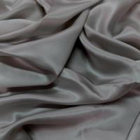 Satin de soie 100 gris metal 1 50m