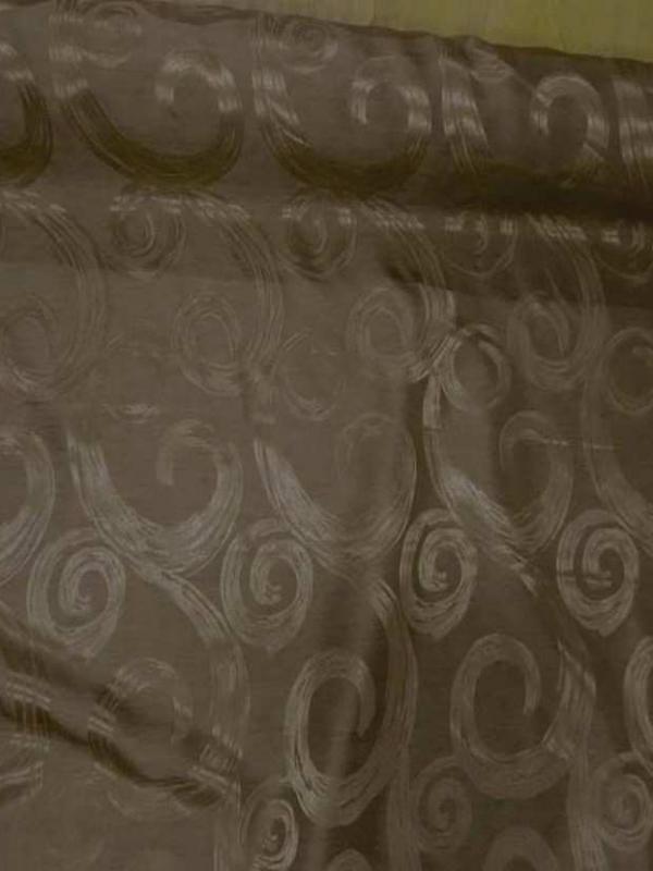 Satin façonné double face dore taupe