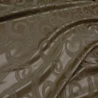tissu satin façonné double face doré taupe pas cher