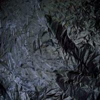 tissu Satin froissé permanent noir