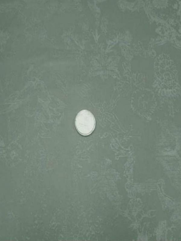 Satin lycra imprime ton vert gris