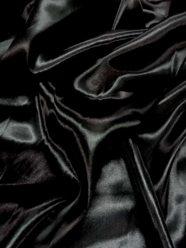 Satin polyester noir