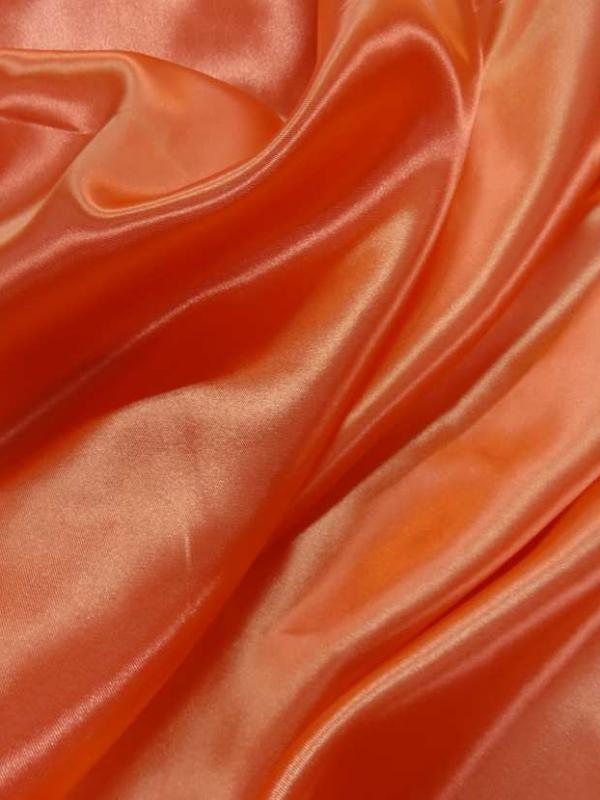 Satin polyester orange