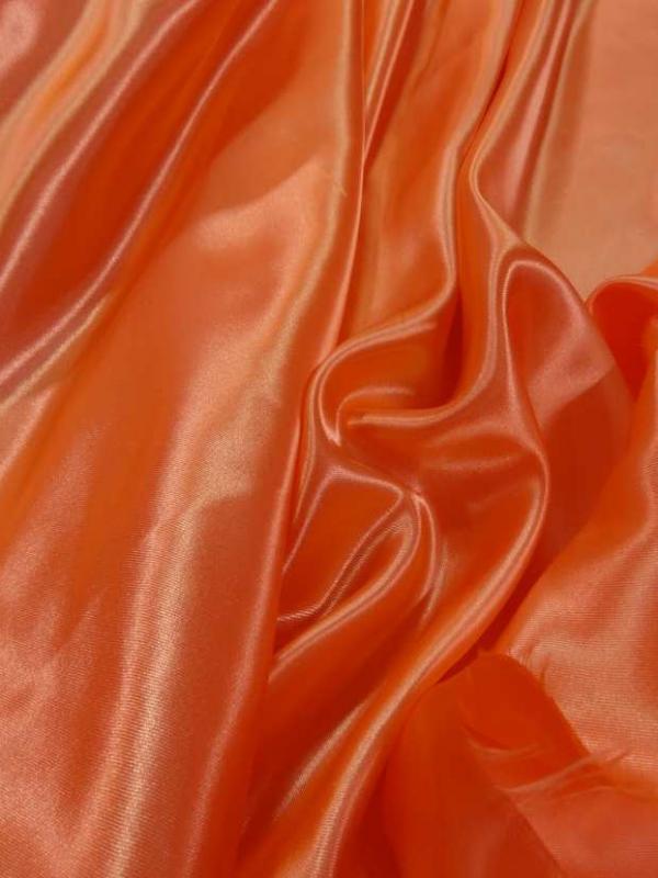 Satin polyester orange