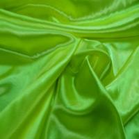 Satin polyester vert anis en 1 50m de large