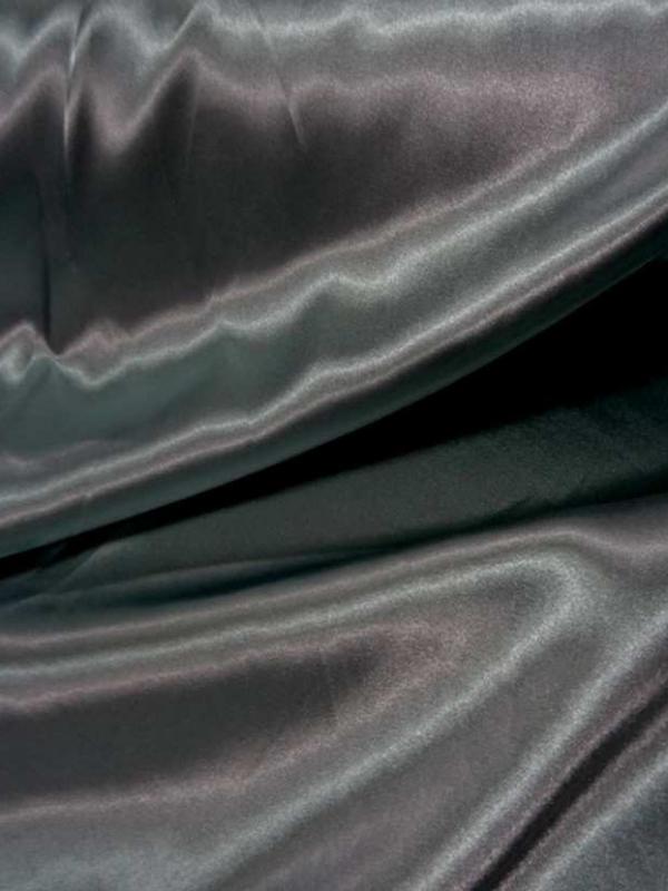 Satin vert changeant kaki clair metallise