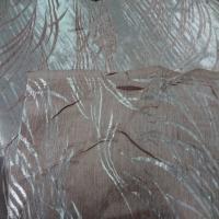 Satin viscose aspect devore vieux rose blanc metallise6