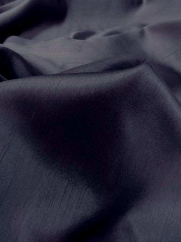 Satine bleu nuit effet dupion