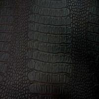 Simili cuir crocodile marron