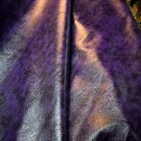 Simili cuir epais prune brillant en 1 45m de large