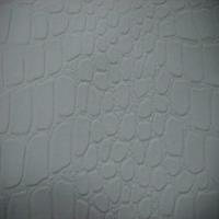 Simili cuir faconne crocodile blanc en 1 35m de large