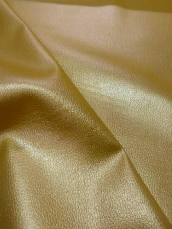 Simili cuir jaune dore en 1 40m de large