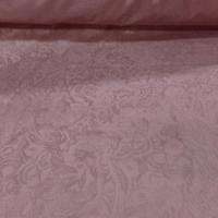 Soie fine dévoré motifs fleuris ton de rose