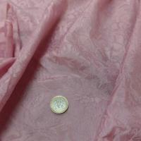 Soie fine dévoré motifs fleuris ton de rose
