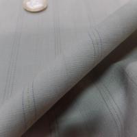 Stretch polyester viscose soie a rayures beige 2