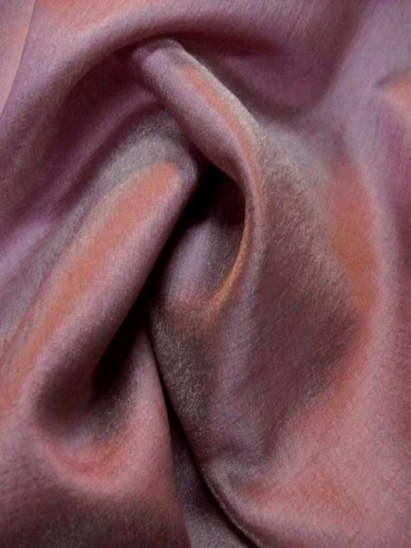 Style taffetas apparence organza ton rose indien
