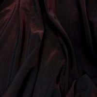 Style taffetas apparence organza ton rouge reflets noir