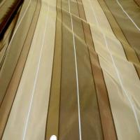 Taffetas a bandes ton beige kaki taupe en 3 20m de l