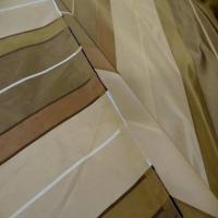 Taffetas a bandes ton beige kaki taupe en 3 20m de l2