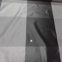 tissu Taffetas a gros carreaux ton de gris pas cher