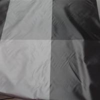 tissu Taffetas a gros carreaux ton de gris