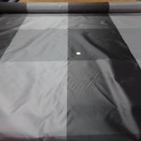 Taffetas a gros carreaux ton de gris
