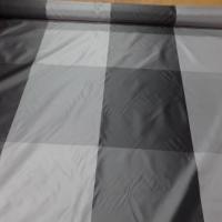 Taffetas a gros carreaux ton de gris