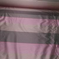 vente de tissu taffetas a rayure en dégradé ton violet ,prune ,gris