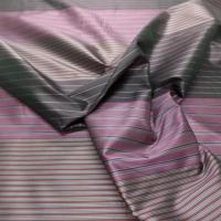 tissu taffetas a rayure en dégradé ton violet ,prune ,gris