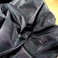 Taffetas apparence organza ton gris metal