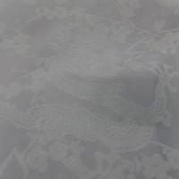Taffetas blanc dévoré motifs dragons