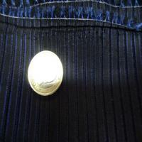 Taffetas bleu nuit faconne bande surbrode9