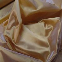 Taffetas changeant jaune dore a reflets