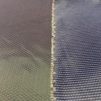 Taffetas changeant kaki noir façonné pois en 1 60 m