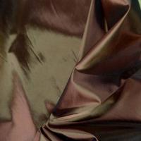 Taffetas changeant marron a reflets1