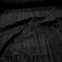vente de tissu taffetas changeant plisse permanent noir reflets marron
