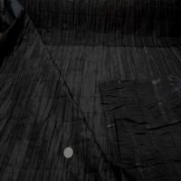 Achat de taffetas changeant plisse permanent noir reflets marron