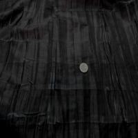 Taffetas changeant plisse permanent noir reflets marron pas cher