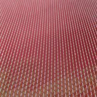 vente de tissu Taffetas changeant rouge jaune façonné
