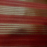 Taffetas de soie 100 a rayures faconne rouge vermillon dore08
