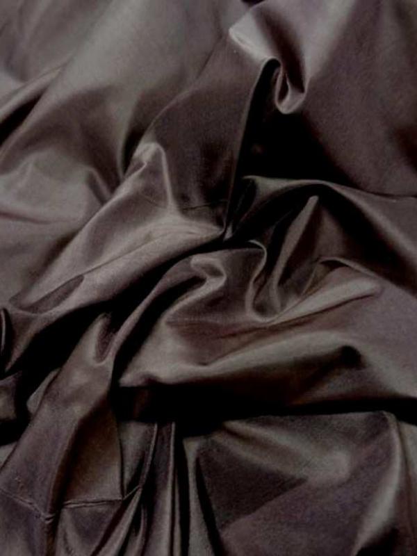 Taffetas de soie 100 marron