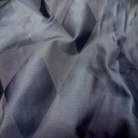 Taffetas de soie dessin arlequin ton bleu gris en 1 45m de l1 1