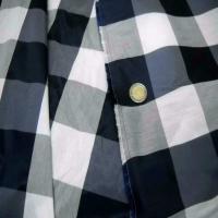 Taffetas faconne carreaux ton bleu gris blanc4