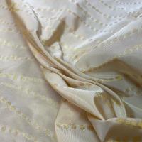 Taffetas faconne jaune clair