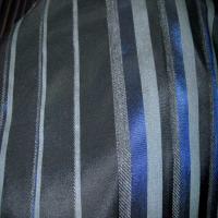 Taffetas faconne rayures ton bleu gris4