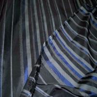 Taffetas faconne rayures ton bleu gris6