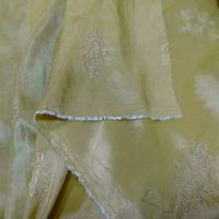 Taffetas faconne ton jaune paille9
