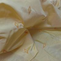 Taffetas jaune brode6