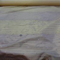 Taffetas jaune dore a bandes a chenille04